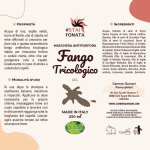 Maschera Antiforfora Vegan - Fango Tricologico - Etichetta