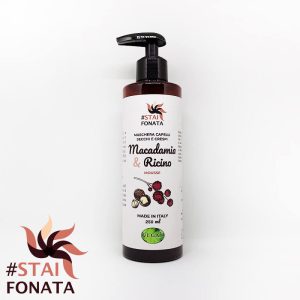 Maschera Capelli Secchi Vegana - Macadamia e Ricino - Bottiglietta