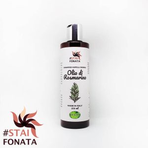 Shampoo per Capelli Deboli Vegano - Olio di Rosmarino - Bottiglietta