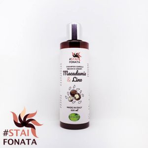 Shampoo per Capelli Secchi e Crespi Vegano - Macadamia e Lino - Bottiglietta